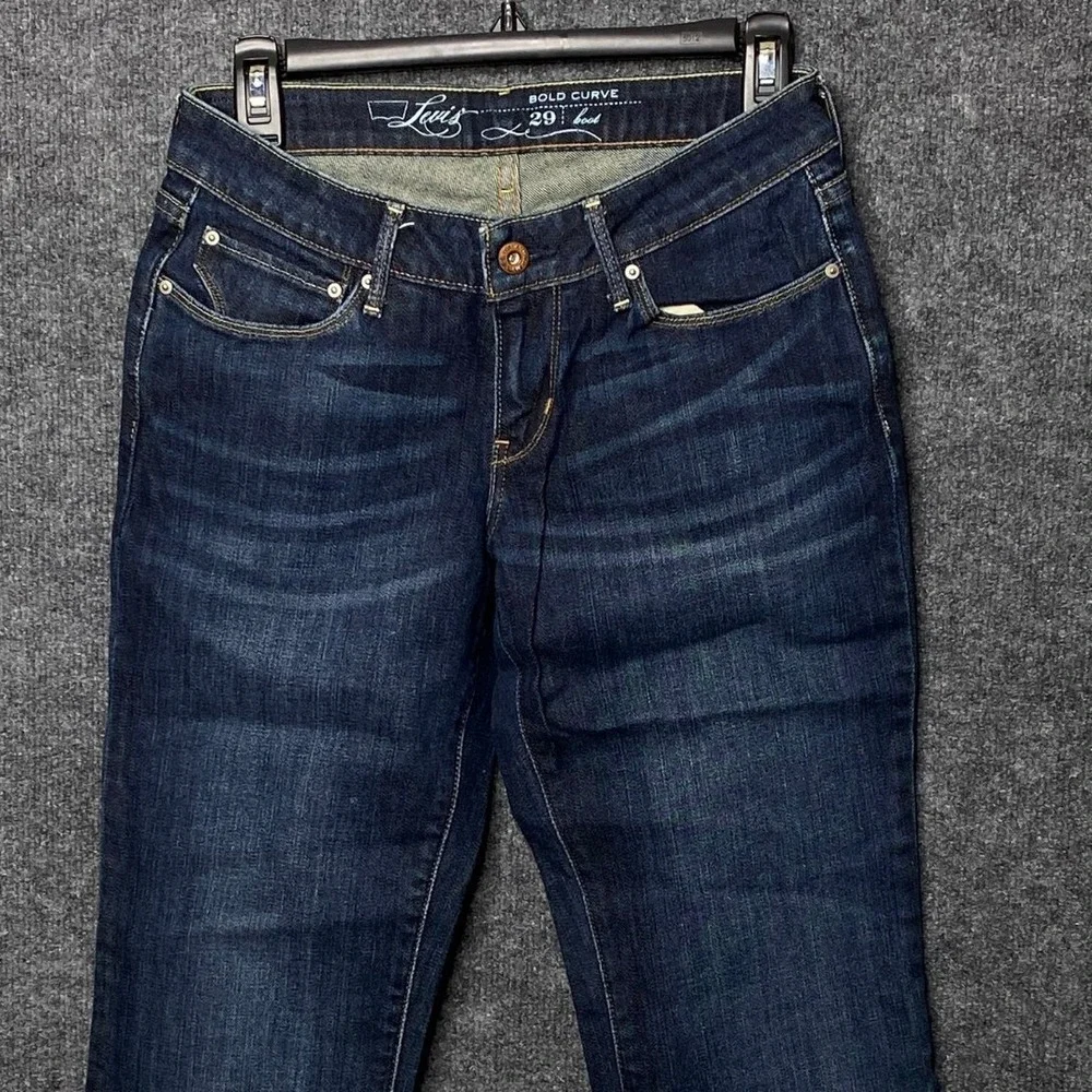 Levis‎ Bold Curve Bootcut Jeans Dark Wash Stretch Denim Womens 29 Western